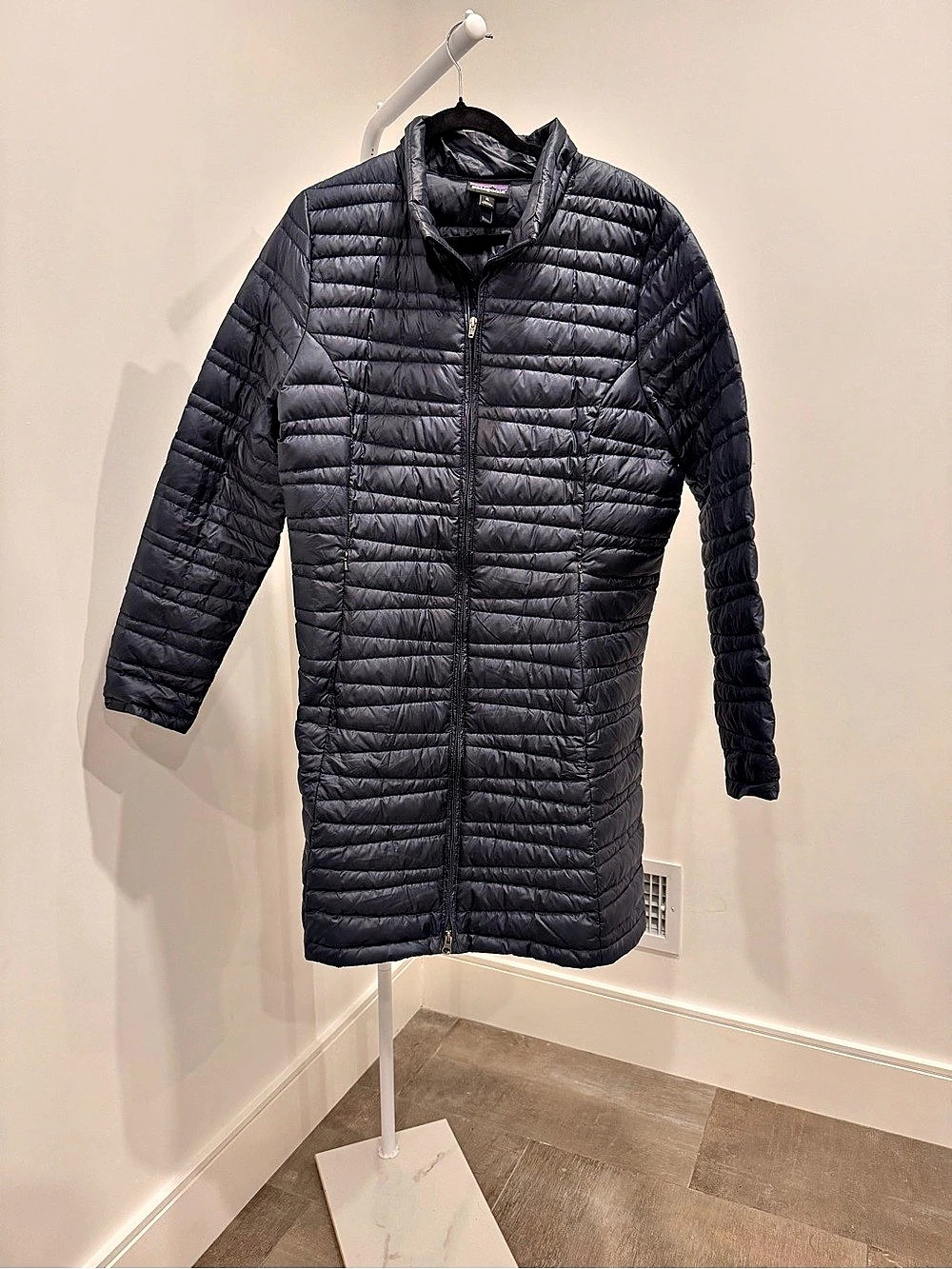 Patagonia Down With It Parka Long Down Jacket Navy XL